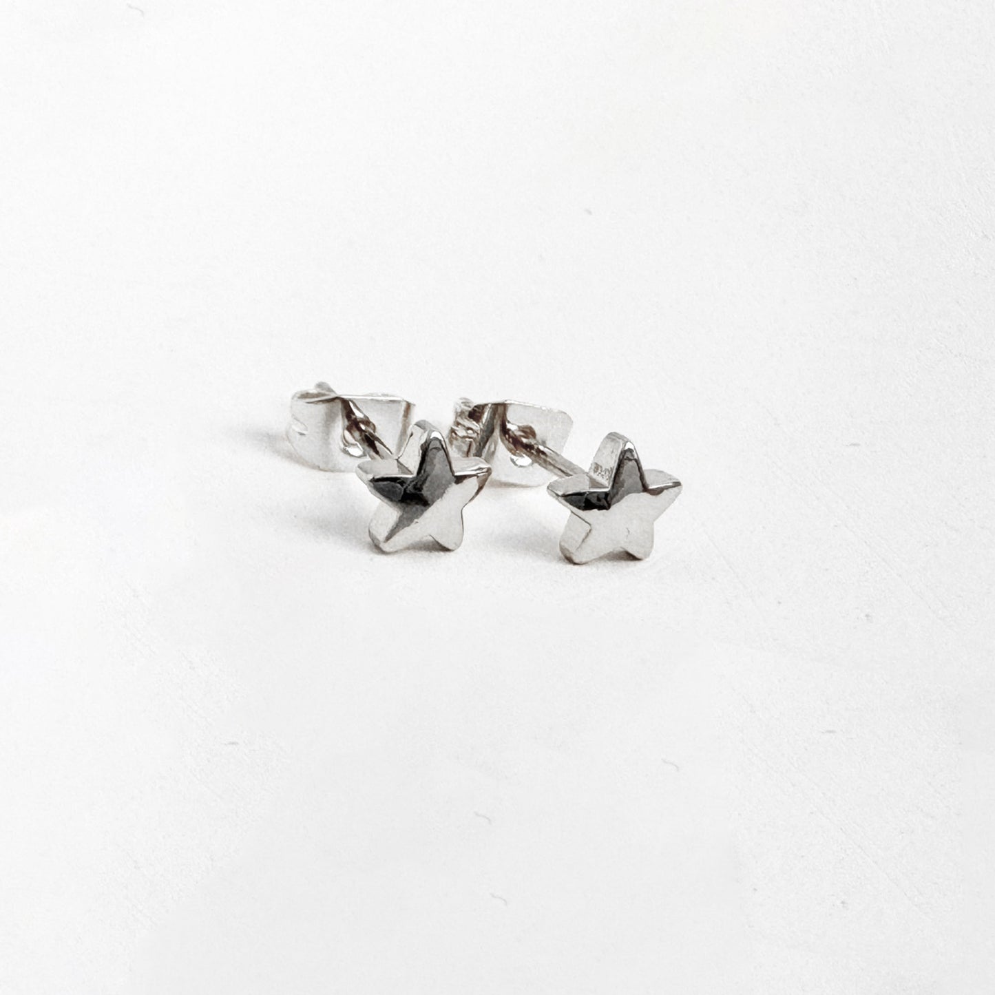 Star Stud Earrings in Silver
